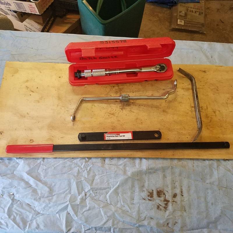 lot 3702 image: Torque Wrench and Serpentine Belt Tools