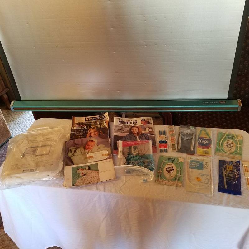 lot 3822 image: Assorted Knitting Needles and Knitting Magazines
