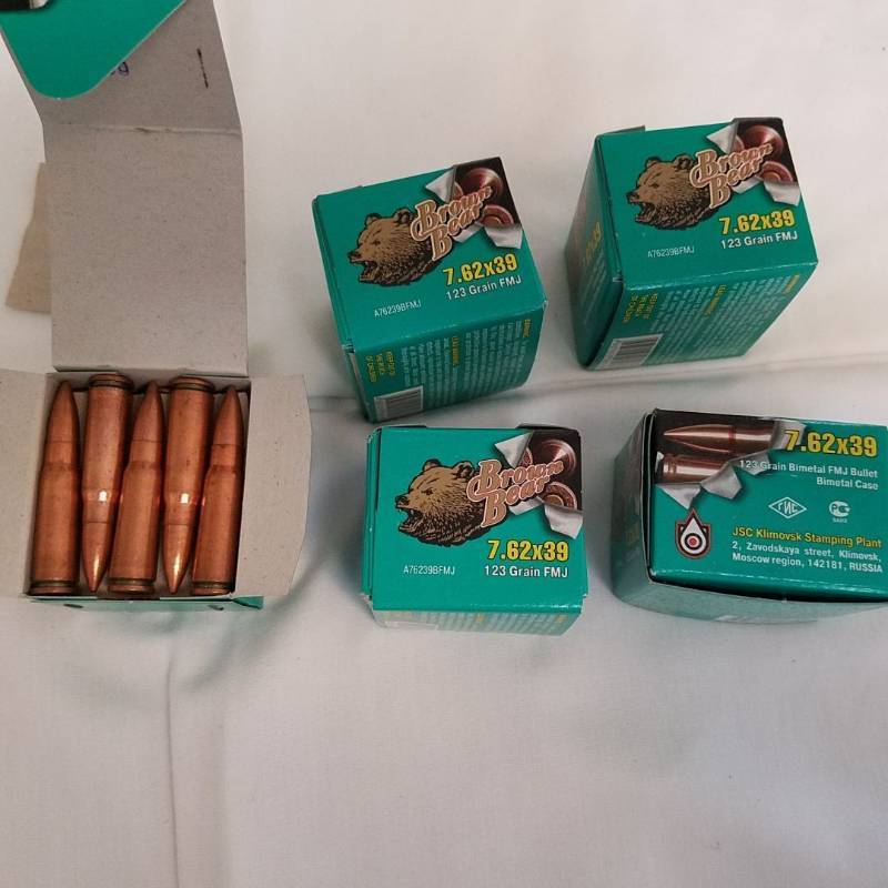 lot 3929 image: 100 rounds of 7.62 x 39