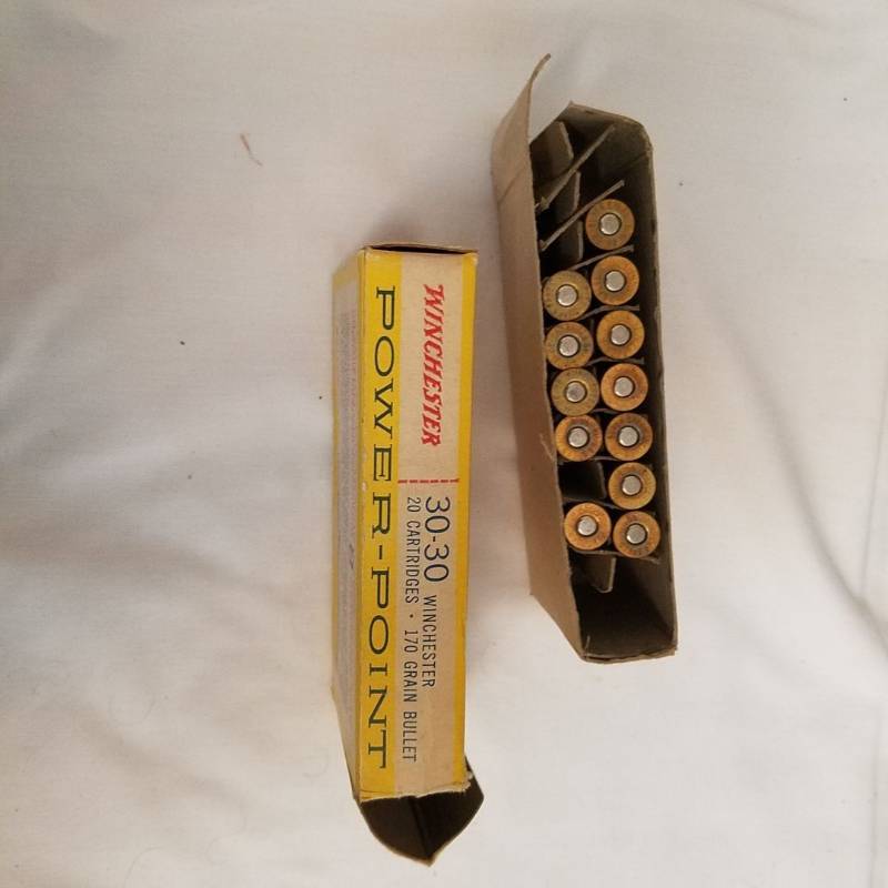 lot 3955 image: 12 rounds of 30-30 Winchester bullets