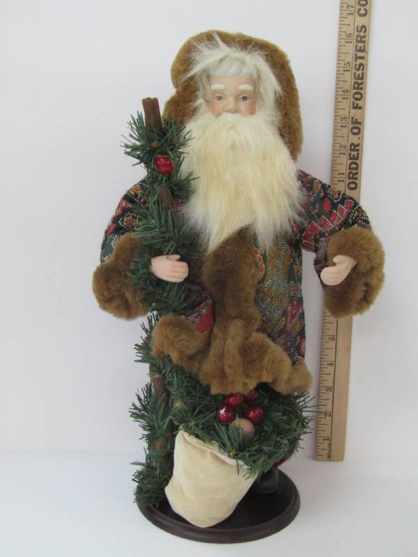 lot 3193 image: A Delightful Santa Picking His Tree