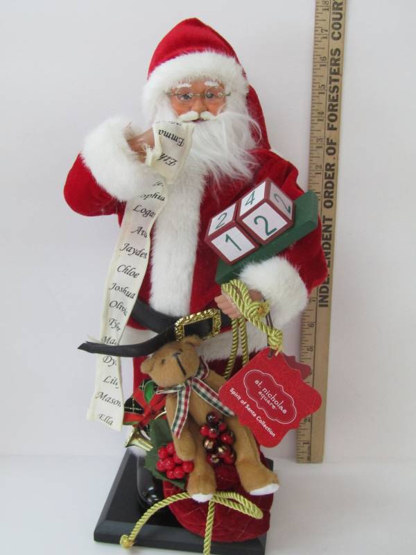 lot 3194 image: From St Nicholas Square the Spirit of Santa Collection - Santa is Checking it Twice