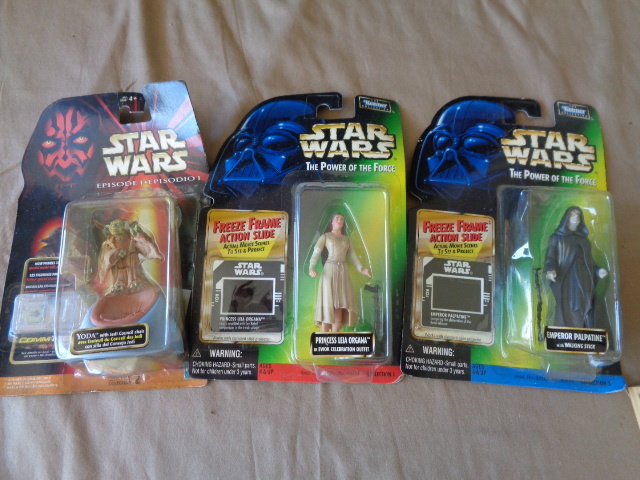 lot 8856 image: Star Wars Yoda, Emperor Palpatine, Princess Leia Organa
