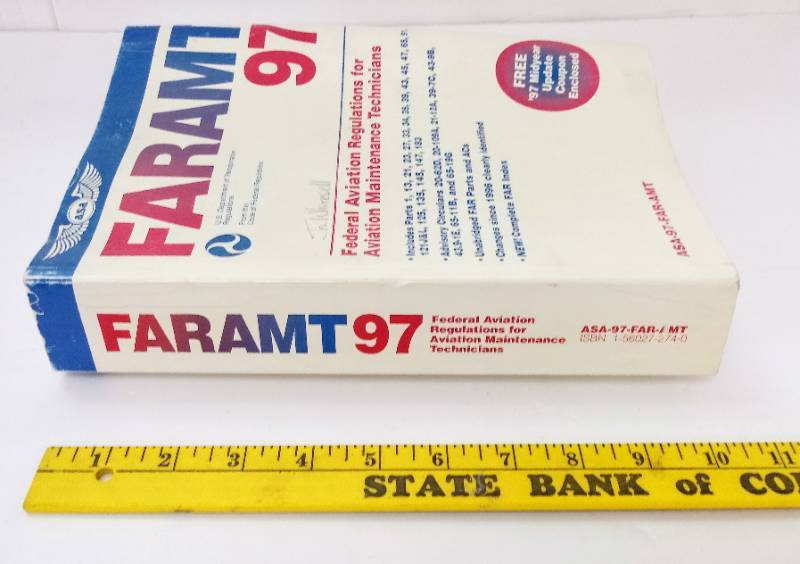 lot 3278 image: FAR-AMT 97  Book  (Federal Aviation Regulations for Aviation Maintenance Technicians)