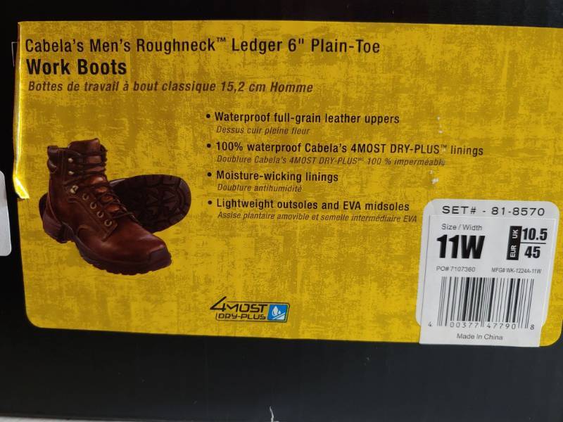 cabela's waterproof work boots
