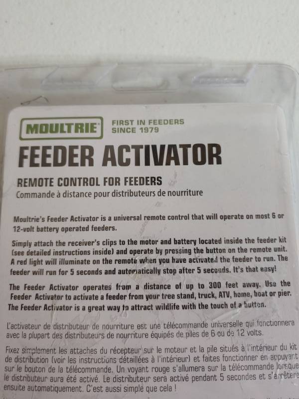 Moultrie Feeder Activator Remote Control Butler Mo Fall