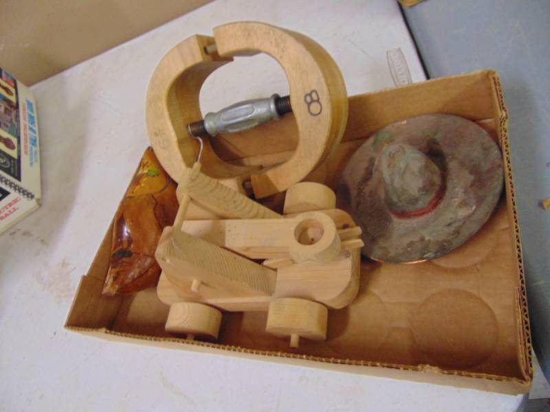 lot 2920 image: Hat Stretcher and Wooden Shoe