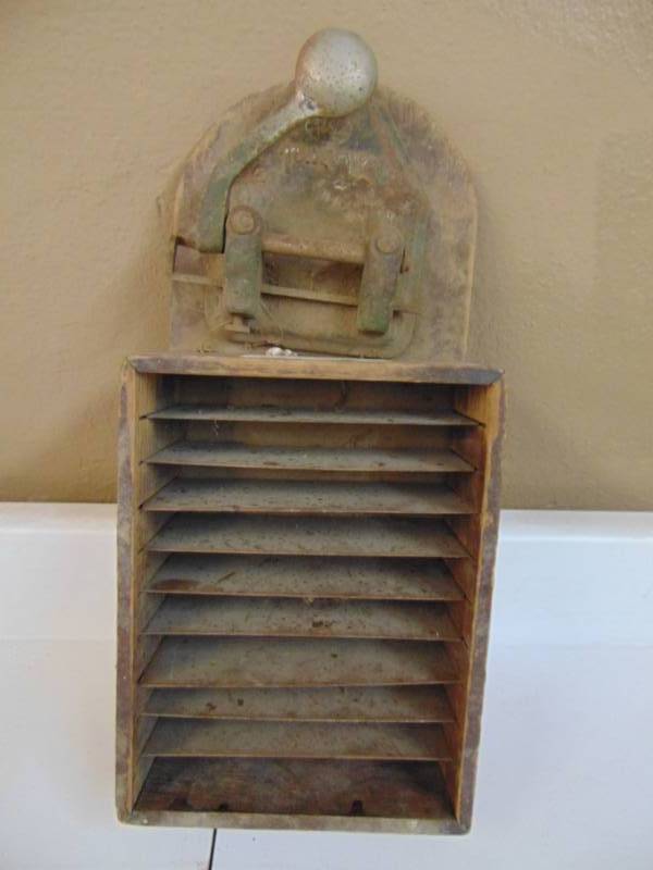 lot 2950 image: Hole Punch and Time Slip cabinet
