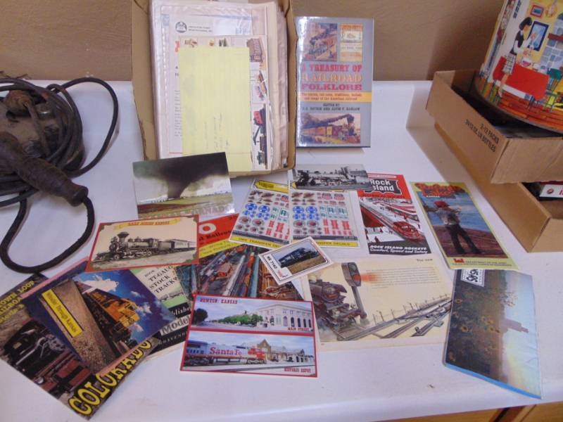 lot 2961 image: Railroad toy books - postcards and more