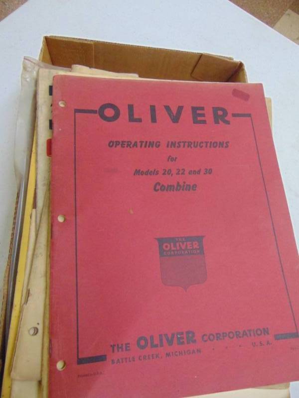 lot 2997 image: Tractor and implement Manuals and more