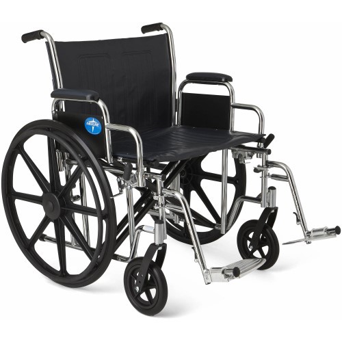 lot 3357 image: Medline Extra-Wide Wheelchairs MDS806900