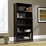 lot 3358 image: Sauder 5-Shelf Bookcase - Black , Estate Black