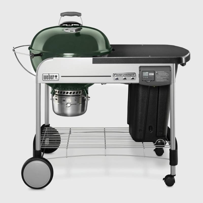 lot 7478 image: Weber Performer Deluxe Charcoal Grill- Green
