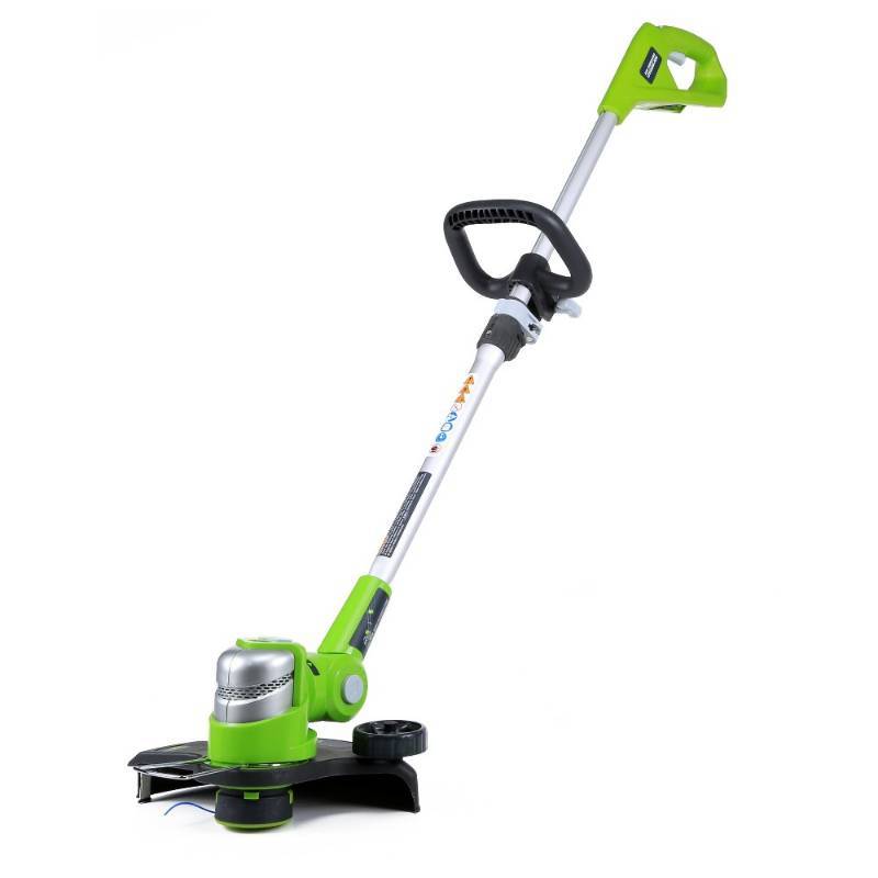 lot 7490 image: GreenWorks G-24 12  24V Electric Cordless String Trimmer