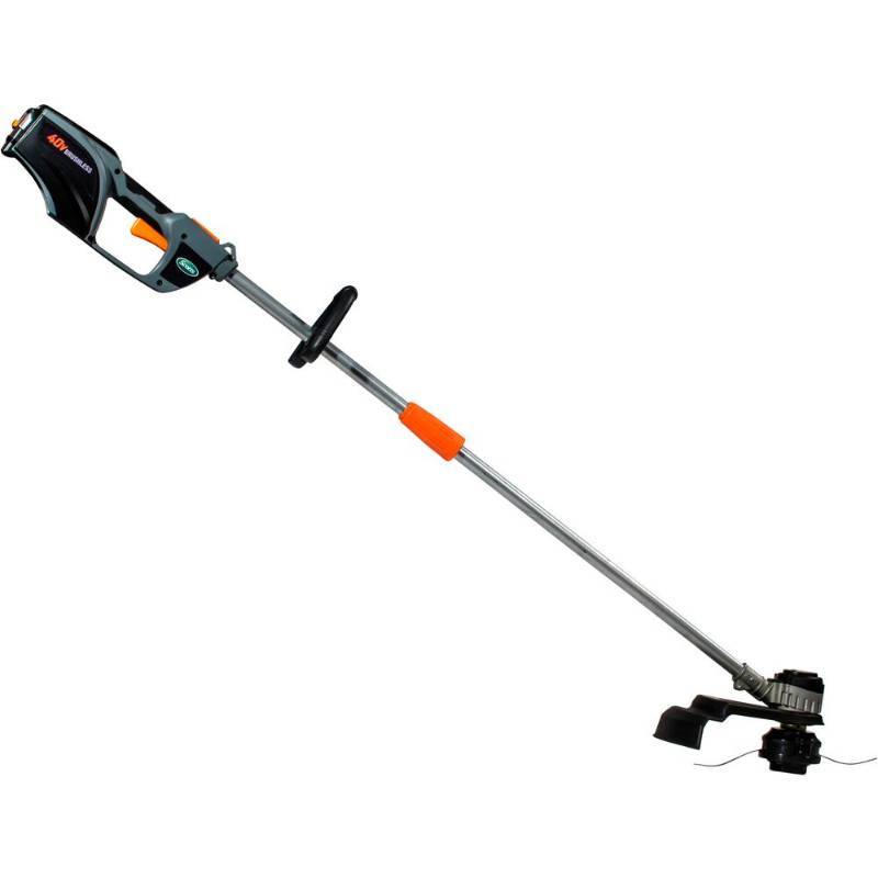 lot 8703 image: Scotts 15 in. 40-Volt Lithium-Ion Cordless String Trimmer 2 Ah Battery & Charger Included