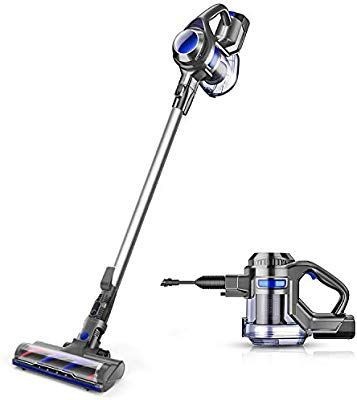 lot 8714 image: MOOSOO Cordless Vacuum 10Kpa Powerful Suction 4 in 1 Stick Handheld Vacuum Cleaner for Home Hard Floor Carpet Car Pet - XL-618A, Light