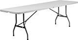 lot 8721 image: FlashFurniture RB-3096FH-GG 30 by 96-Inch Plastic Bi-Folding Folding Table