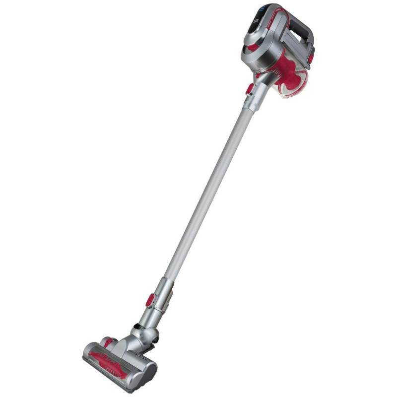 lot 9418 image: KALORIK Cordless Stick and Handheld Vacuum Cleaner in RedSilver