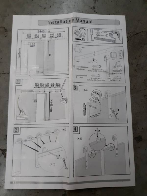 lot 9421 image: Easelife Door Track Kit