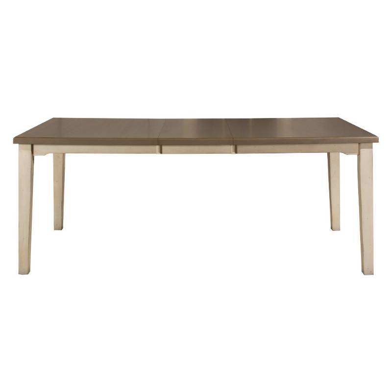 lot 9434 image: Hillsdale Furniture Clarion Rectangle Dining Table, Sea White