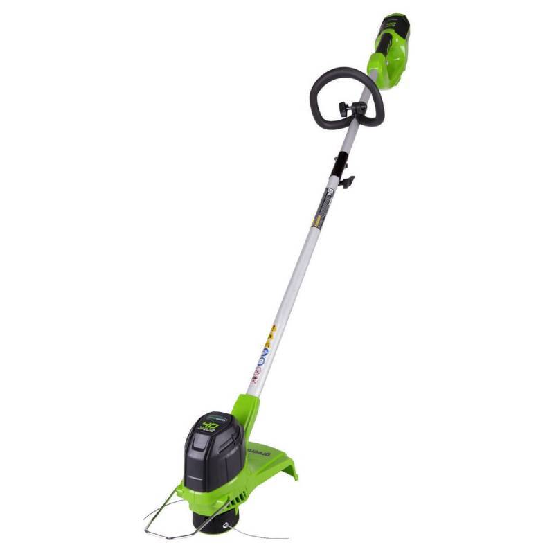 lot 9436 image: Greenworks 40V String Trimmer with 2 Ah Battery, 1 Hour Charger