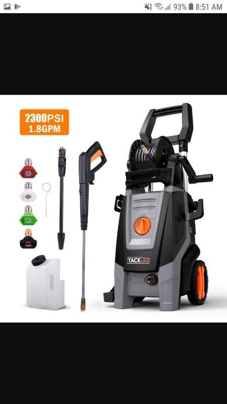 lot 9452 image: Pressure Washer 2320 PSI 1.8 GPM High Efficiency Electric Power Washer-PPW002R