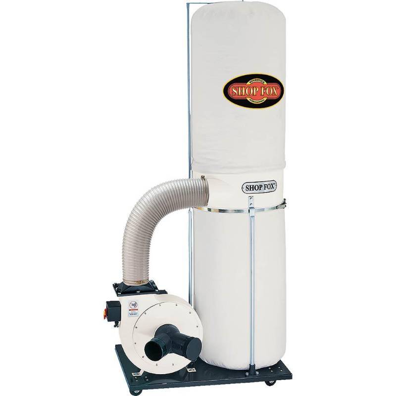lot 9466 image: SHOP FOX W1685 1.5-Horsepower 1,280 CFM Dust Collector