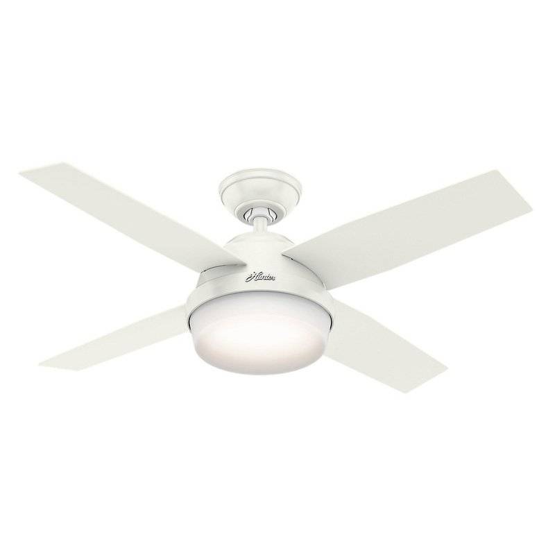 lot 10140 image: Hunter Dempsey 44 LED Ceiling Fans Dempsey Fans Indoor Ceiling Fans Fresh White