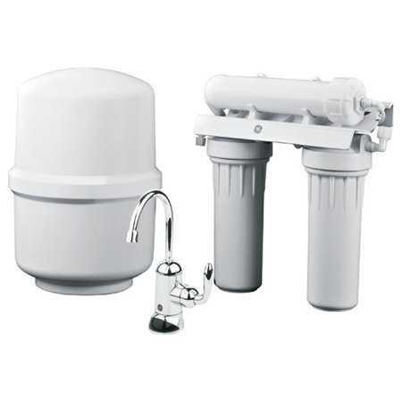 lot 10170 image: GE Under Sink Mounted Filters Reverse Osmosis Filtration System White Filter Housing GXRM10RBL