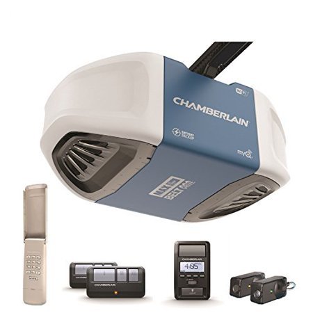 lot 10171 image: 1-14 HPS Smartphone-Controlled Ultra-Quiet & Strong Belt Drive Garage Door Opener wBattery Backup & MAX Lifting Power