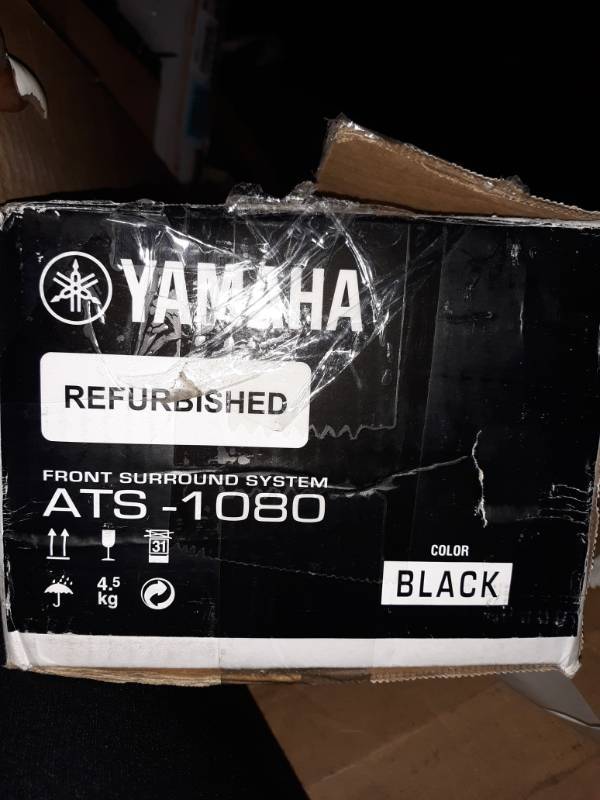 lot 10186 image: Yamaha ATS1080-R Sound Bar with Built-in Subwoofers and Bluetooth
