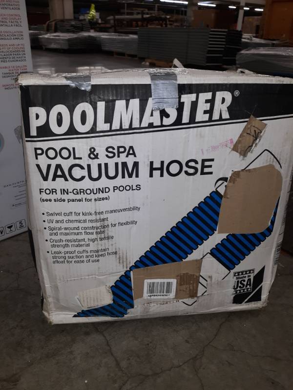lot 10201 image: Poolmaster 33450 1-12 X 50 Heavy Duty In-ground Pool Vacuum Hose Wswivel Cuff