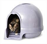 lot 10209 image: Booda Dome Cleanstep Cat Box, Brushed Nickel