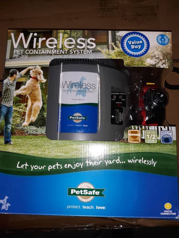 lot 10226 image: Petsafe Wireless Fence Pet Containment System With Extra Battery Pack Grey