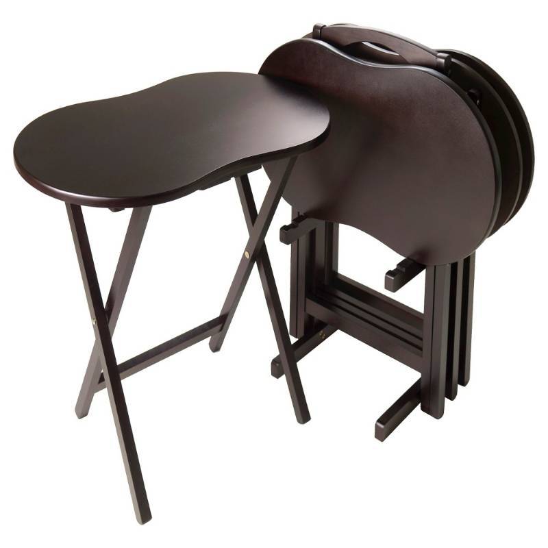 lot 10238 image: Winsome Skippy 5-pc. TV Table Set