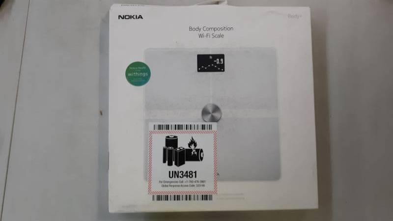 lot 10639 image: Nokia Body Composition Wi-Fi Scale - White, Withings