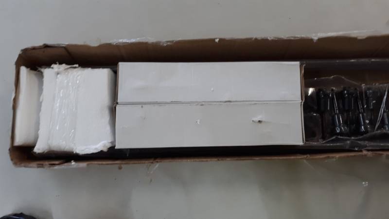 lot 10645 image: Smart Standard 2 Door J Shape 10 ft Sliding Door Hardware (Seal Broken to Inspect - See Photos)