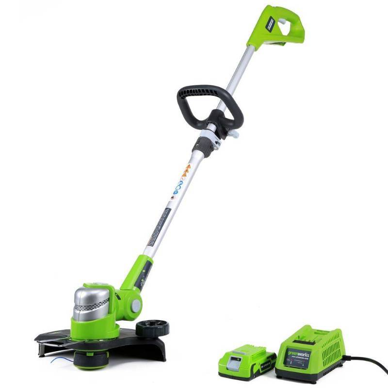 lot 10664 image: GreenWorks G-24 12  24V Electric Cordless String Trimmer