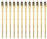 lot 10710 image: Bamboo Tiki-Style Torches, Metal Oil Canister 48  Length - Set of 12 by Skyline