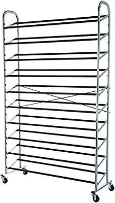 lot 10714 image: AmazonBasics 50 Pair Shoe Rack