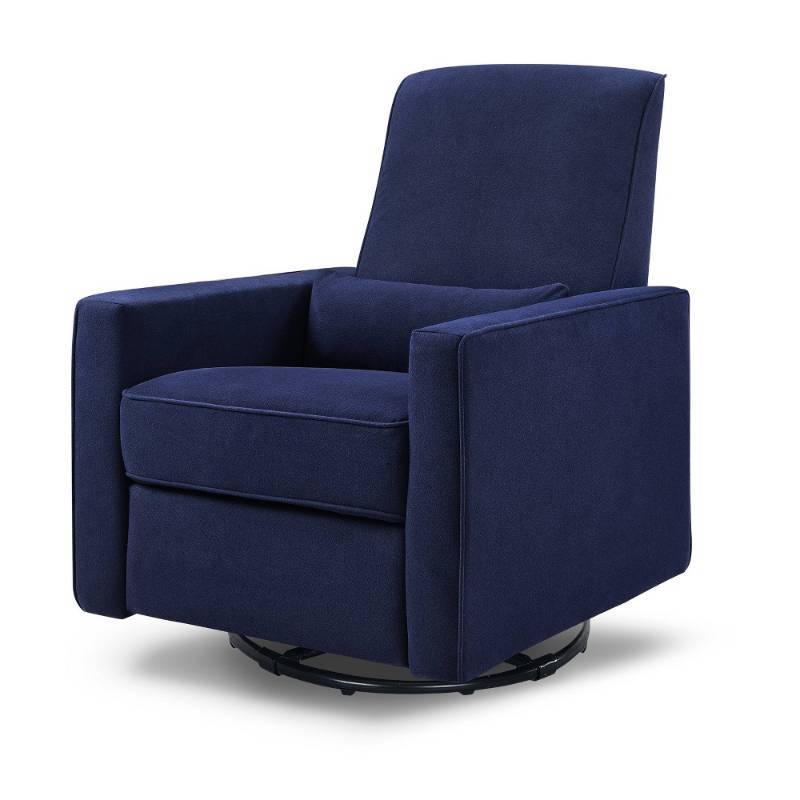 lot 10724 image: DaVinci Piper Recliner and Swivel Glider in Navy, Wrapped In Packaging