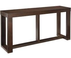 lot 10725 image: Sofa Table, Dark Wood, Signature Design by Ashley, Good Shape c c