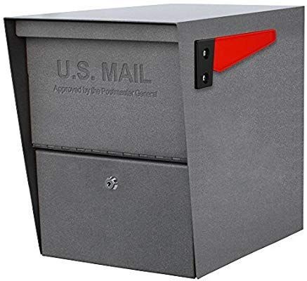 lot 10737 image: Package Master Mailbox Curbside Locking Security Box, Granite