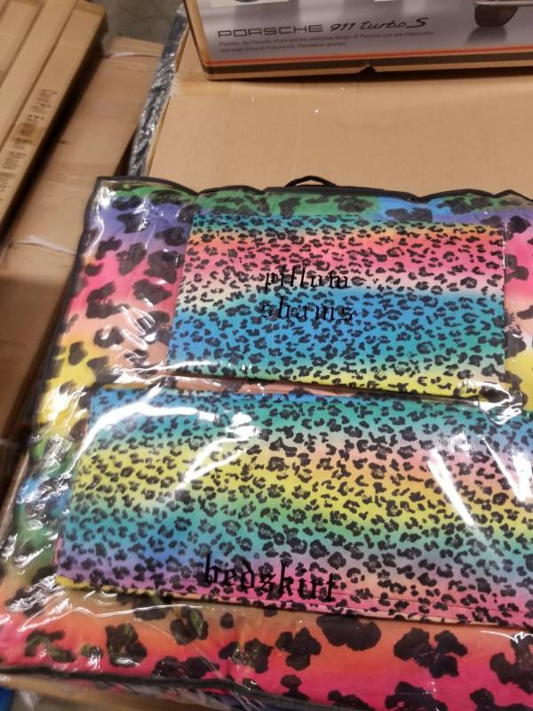 Veratex Street Revival Rainbow Leopard Comforter Set Brand New