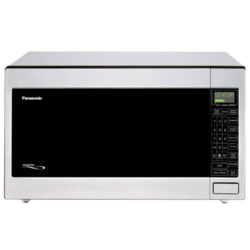 lot 3374 image: Panasonic 2.2-Cu. Ft. 1250-Watt Microwave Oven, Stainless
