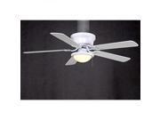 lot 3375 image: Hampton Bay Hugger 52 In. White Ceiling Fan