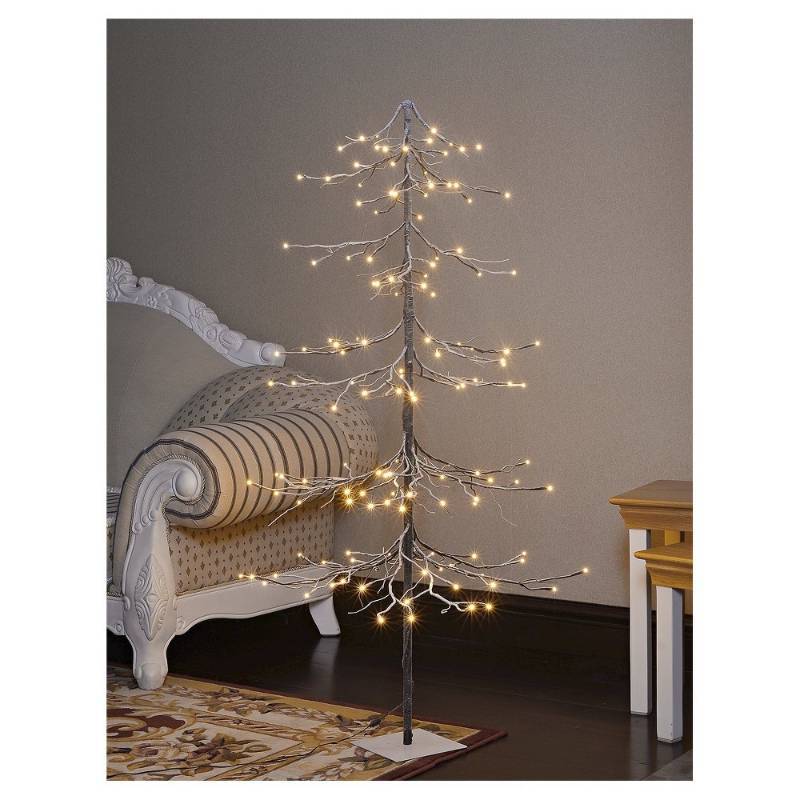 lot 3378 image: Lightshare 5FT Snow Fir Tree with 144 warm white lights
