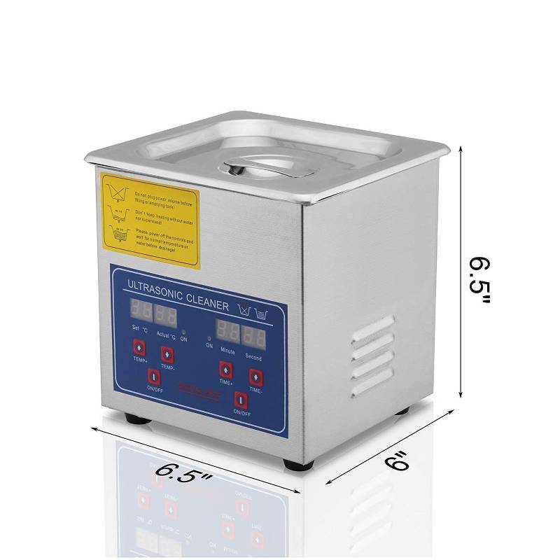 lot 3381 image: FoodKing Ultrasonic Cleaner Ultrasonic Cleaner Jewelry Ultrasonic Jewelry Eyeglass Commercial Industrial With Digital Heater Timer (1.3 Liter)