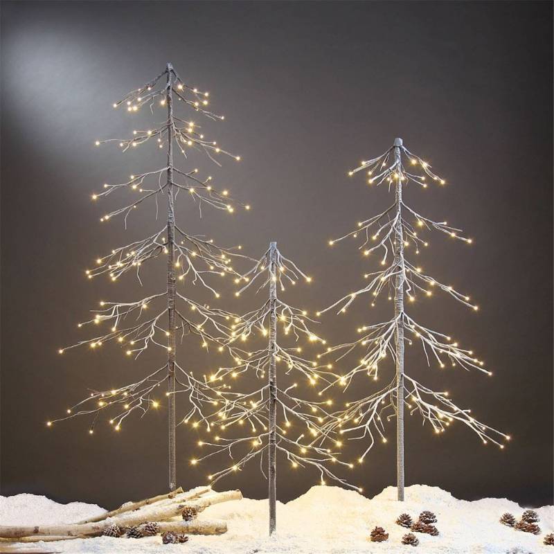 lot 3386 image: Lightshare 5FT Snow Fir Tree with 144 warm white lights