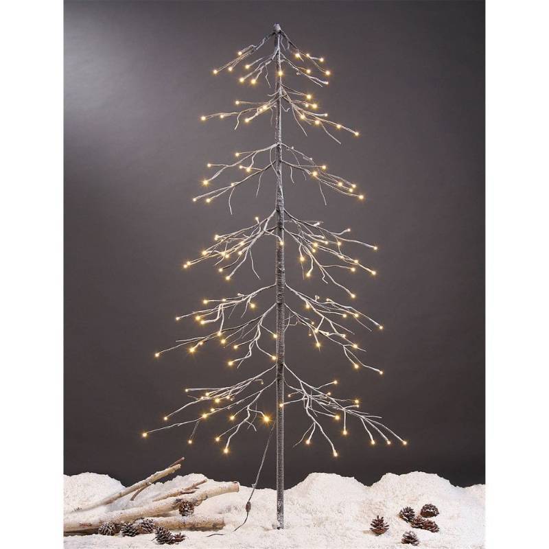 lot 3396 image: Lightshare 5FT Snow Fir Tree with 144 warm white lights